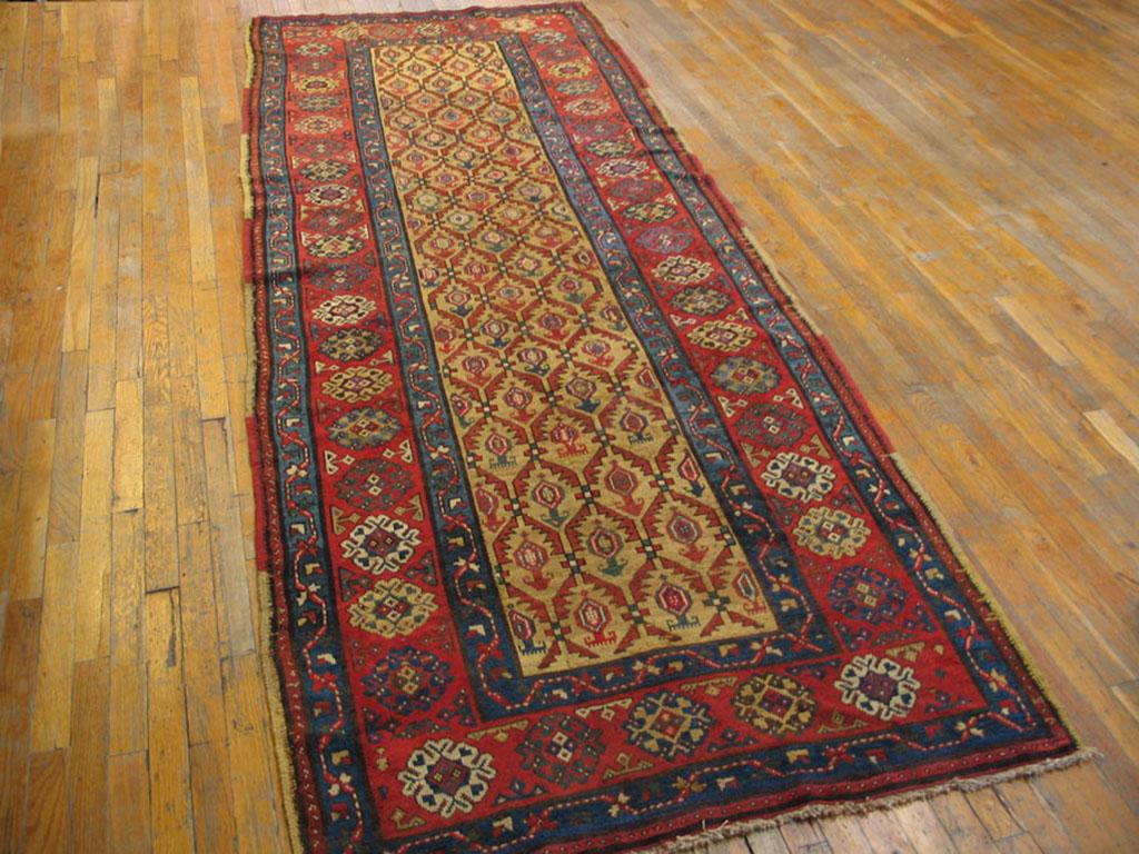 Antique Caucasian Rug, Size: 4'2