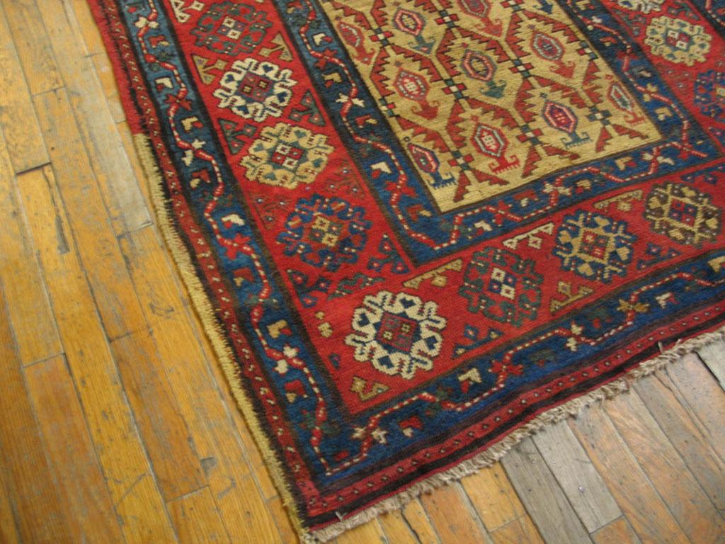Hand-Knotted Antique Caucasian- Karabagh Rug 4' 2