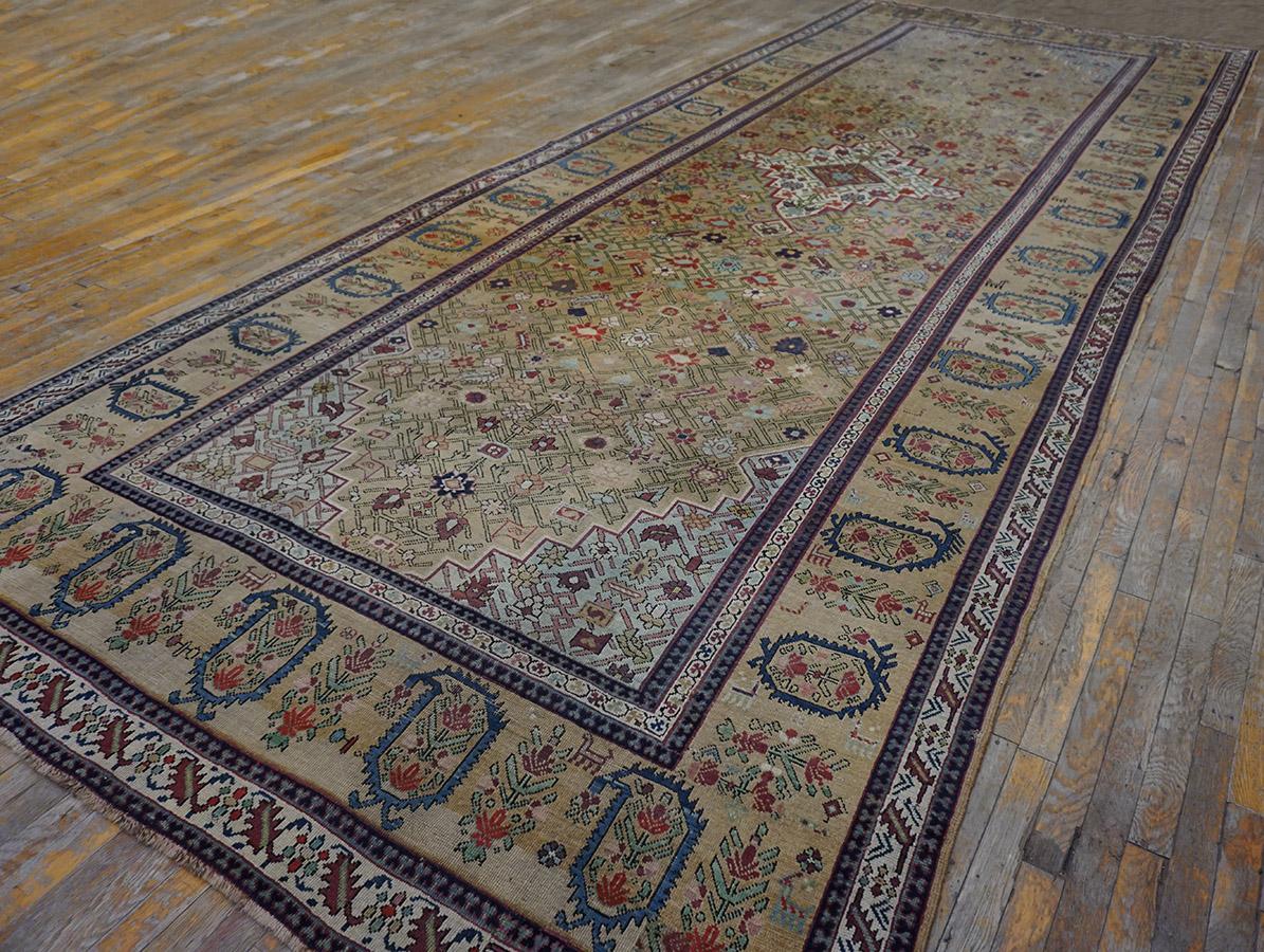 Mid 19th Century Caucasian Shusha Karabagh Carpet ( 7'2