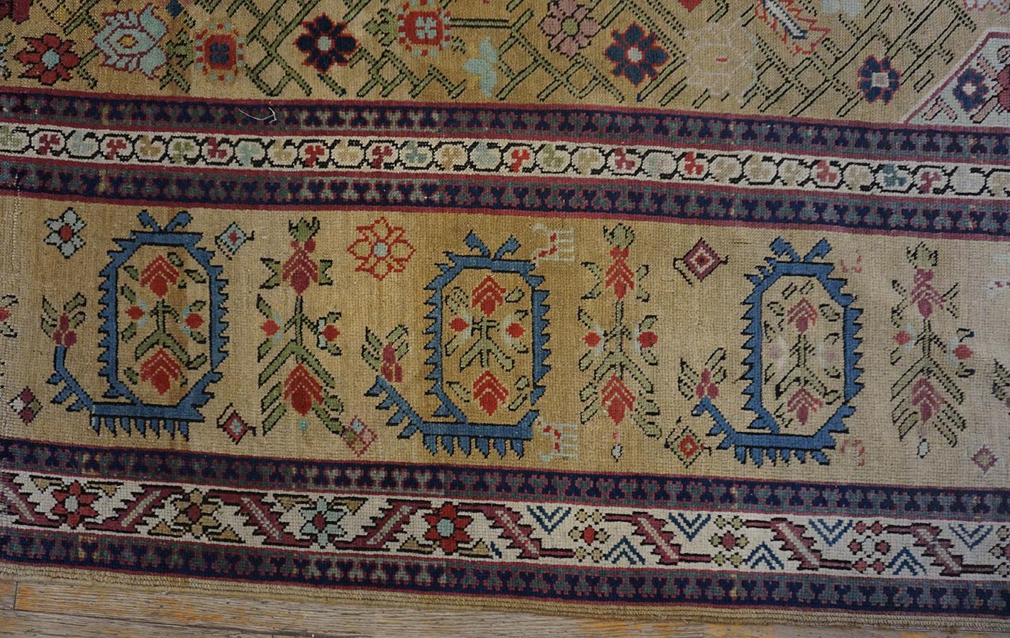 Mid 19th Century Caucasian Shusha Karabagh Carpet ( 7'2