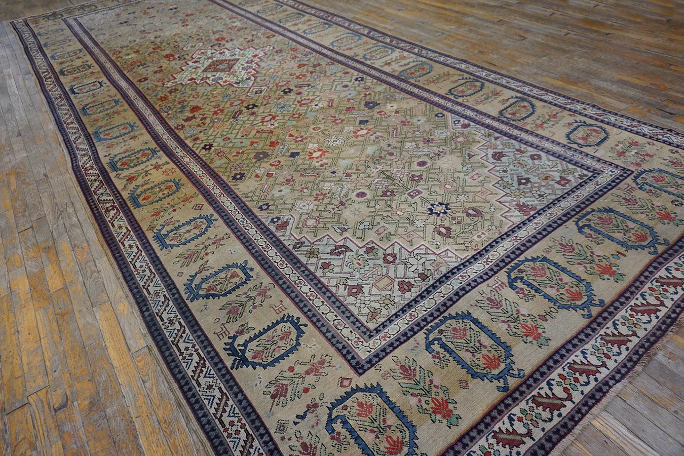 Mid 19th Century Caucasian Shusha Karabagh Carpet ( 7'2