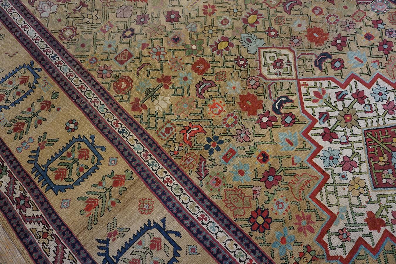 Mid 19th Century Caucasian Shusha Karabagh Carpet ( 7'2