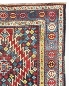 Antico tappeto Karabagh del Caucaso, fine XIX secolo