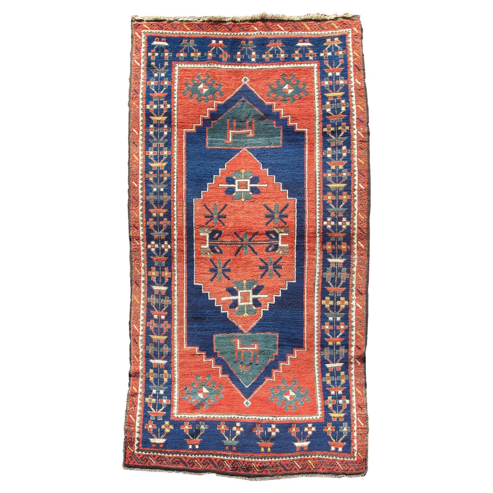 Antiker kaukasischer Karabagh-Teppich, Ende 19. Jahrhundert