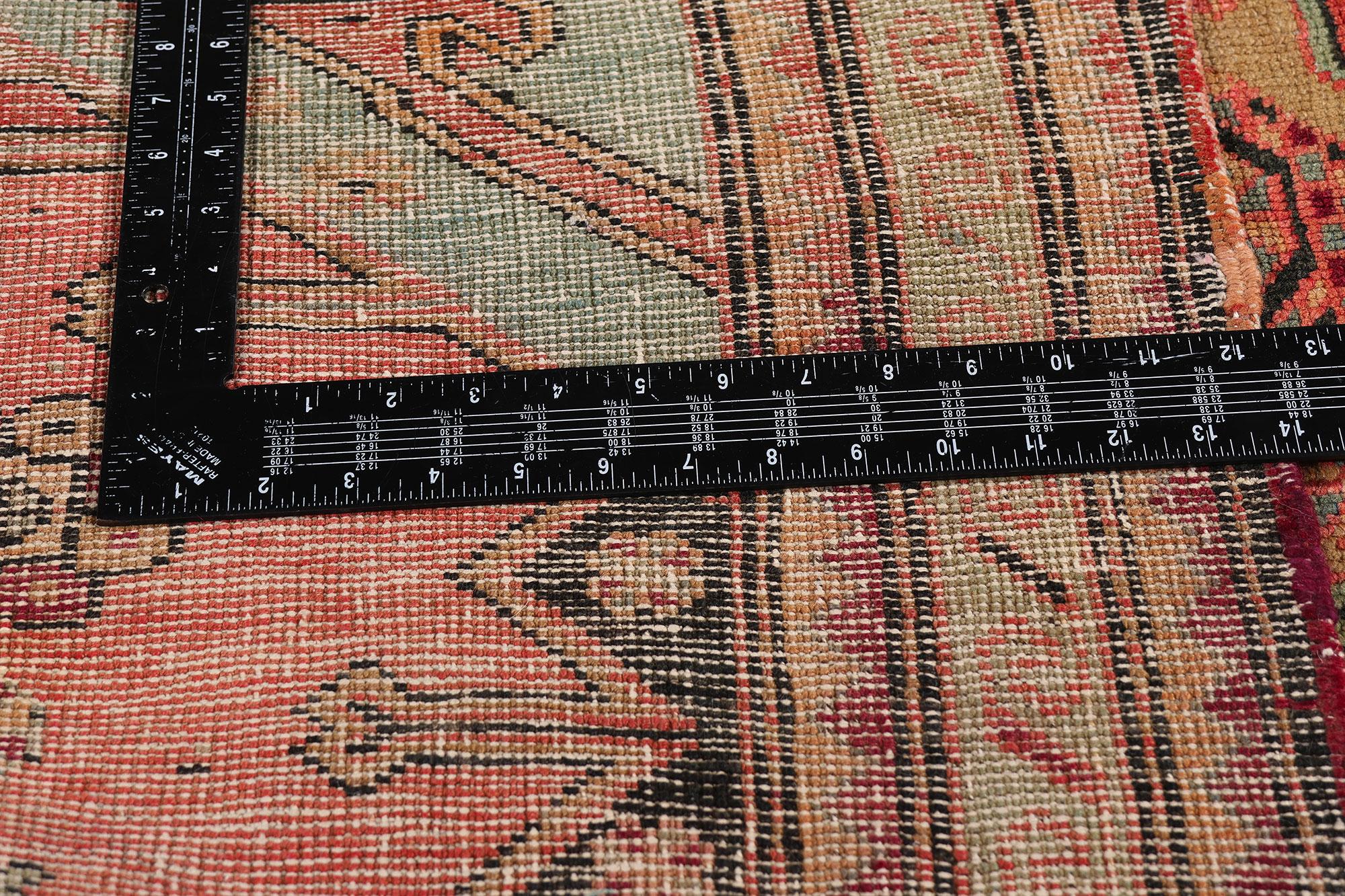 Wool Antique Caucasian Karabagh Rug with Modern Style For Sale