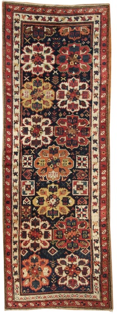 Antique Caucasian Karabagh Runner Rug