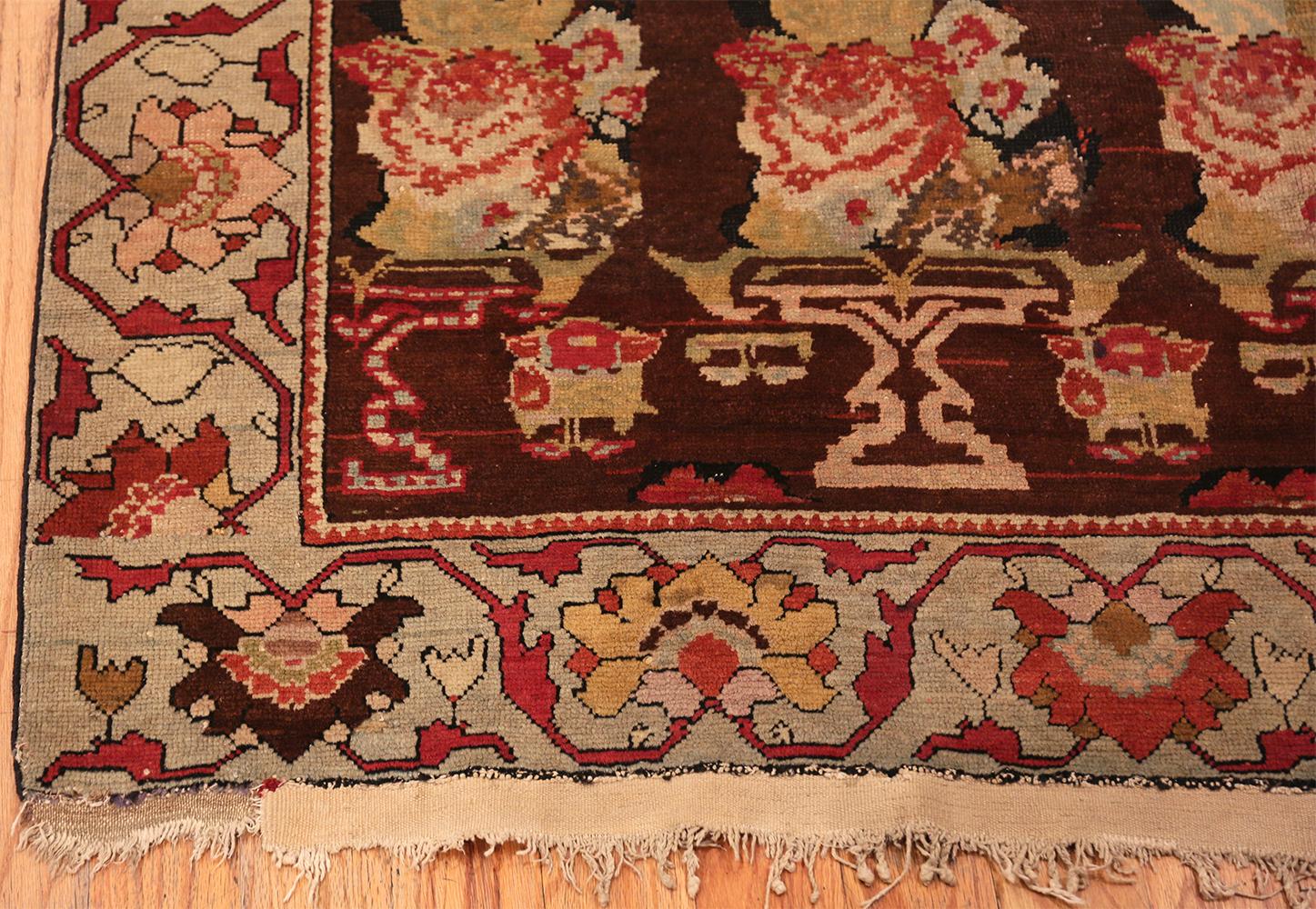 Tribal Tapis de couloir caucasien antique Karabagh. 3 pieds 6 pouces x 13 pieds 8 pouces en vente