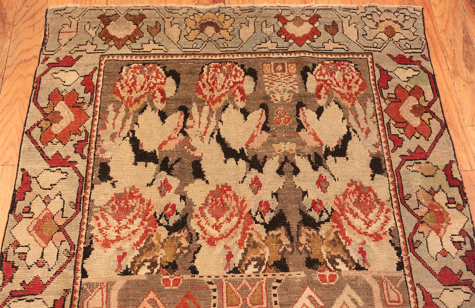 Hand-Knotted Antique Caucasian Karabagh Runner. 3 ft 6 in x 13 ft 8 in For Sale