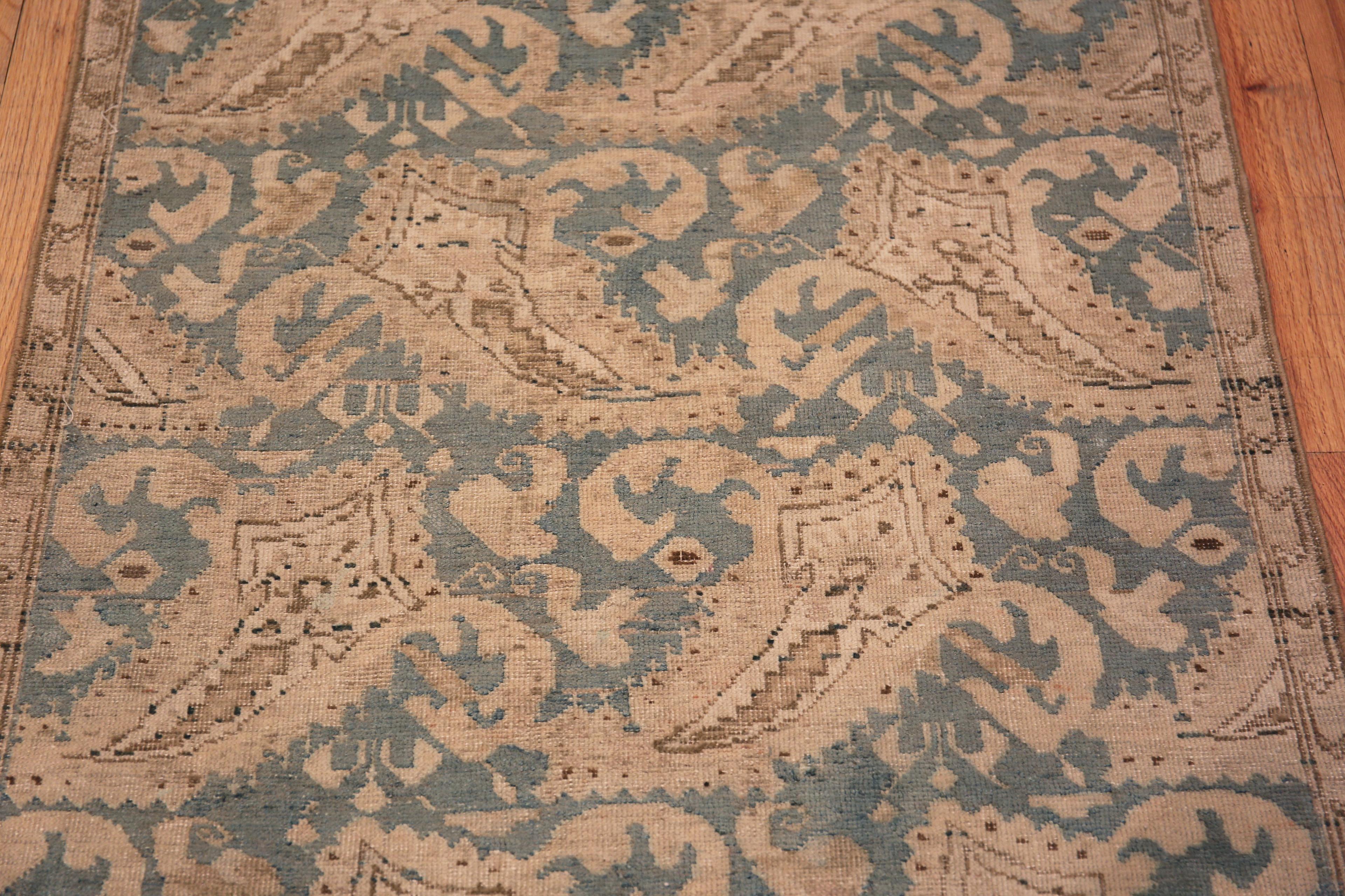 Antique Caucasian Karabagh Tribal Geometric Paisley Runner Rug 3'3
