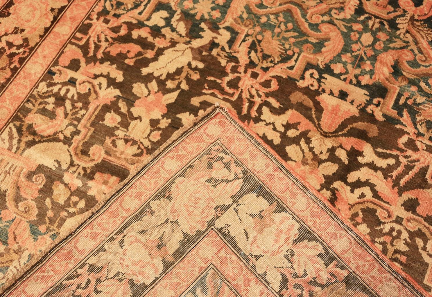 Antique Caucasian Karabagh Wide Hallway Gallery Rug. Size: 6'7