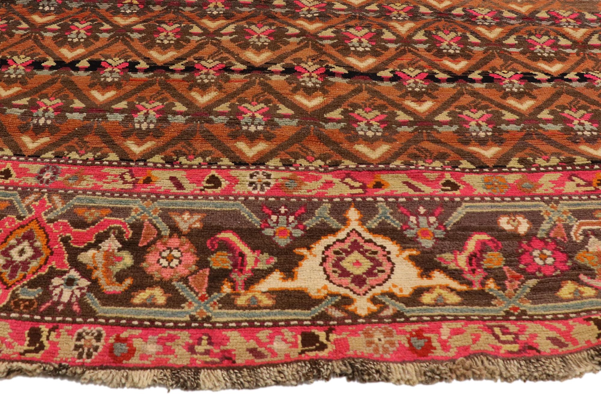 Armeno Tappeto caucasico Karabakh del 1920 con stile moderno in vendita