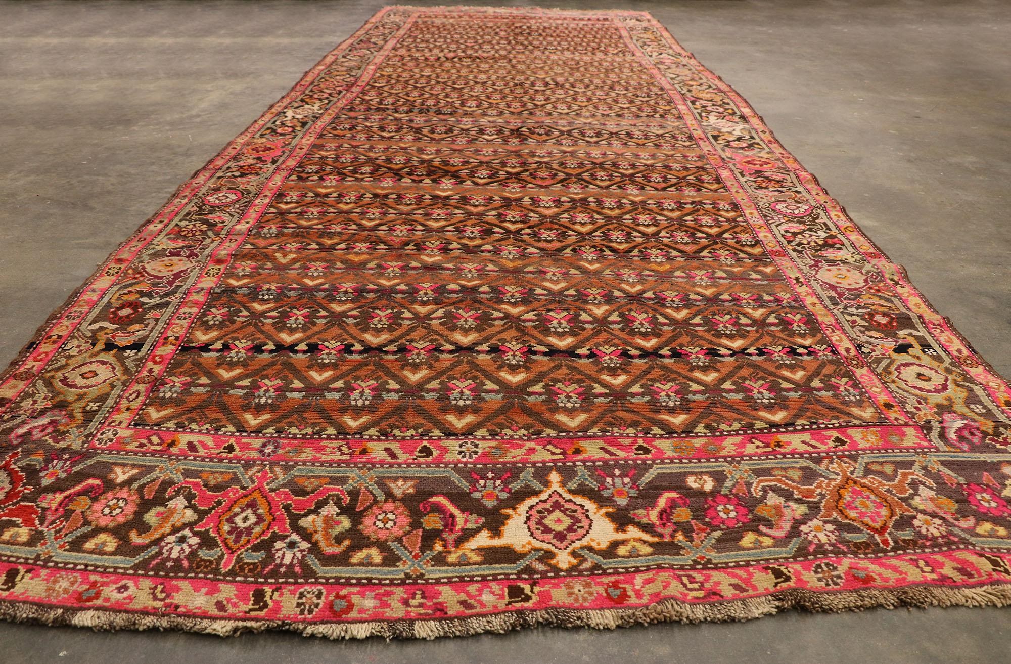 Lana Tappeto caucasico Karabakh del 1920 con stile moderno in vendita