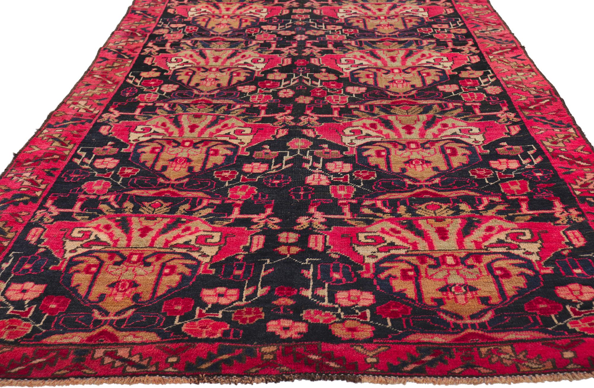 Antique Caucasian Karabakh Runner In Good Condition For Sale In Dallas, TX