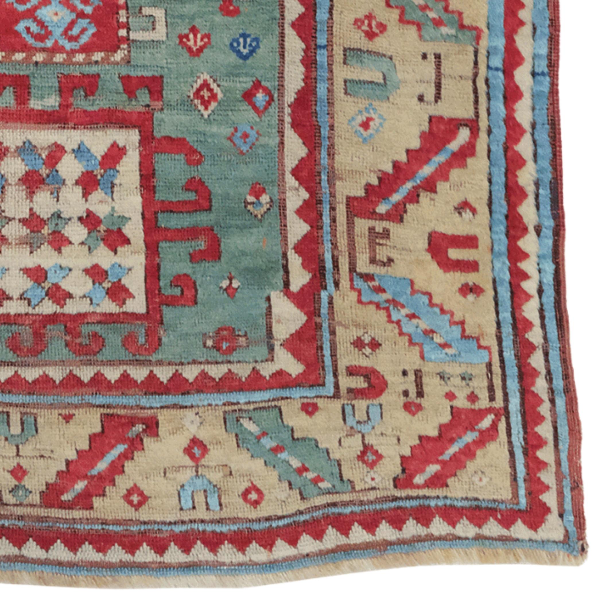 19th Century Antique Caucasian Karachop Rug For Sale