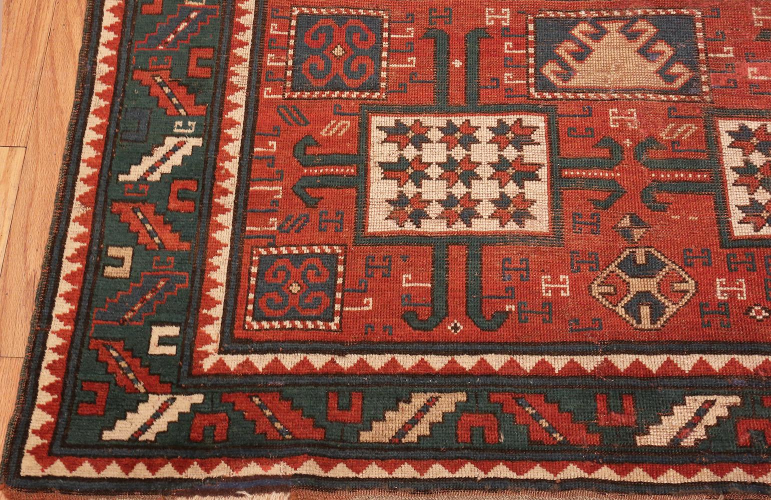 Antique Caucasian Karachopf Rug. Size: 5 ft 6 in x 7 ft 5 in (1.68 m x 2.26 m) In Good Condition In New York, NY