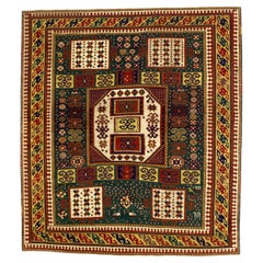 Tappeto antico caucasico Karachov Kazak 6'4" x 7'0"