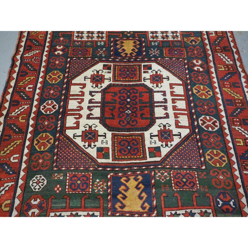 19th Century Antique Caucasian Karachov Kazak Rug