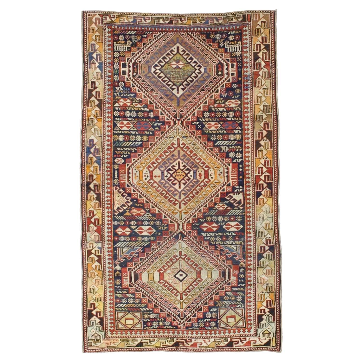 Tappeto antico Karakashli caucasico 3'8" x 6'3"