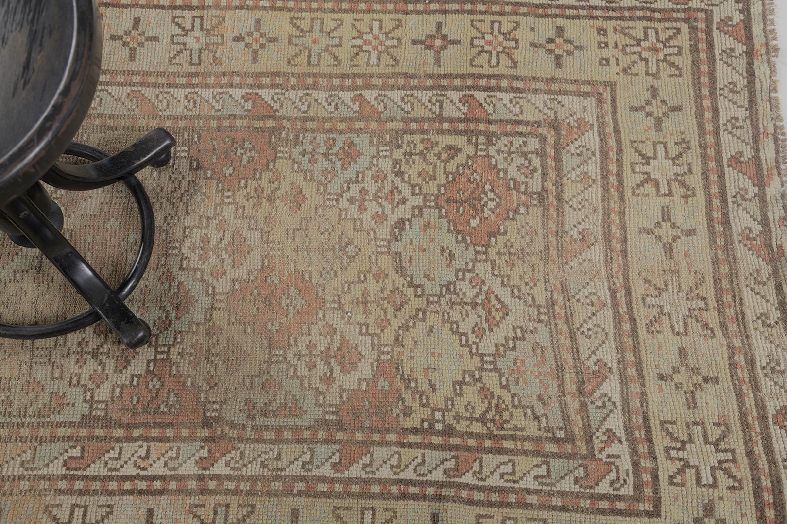Turc Ancien tapis du Caucase Kazak caucasien par Mehraban en vente