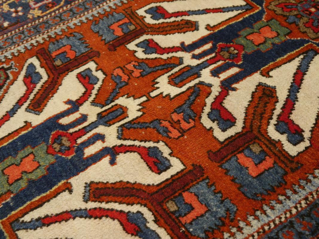 Antique Caucasian Kazak Chelaberd Design Rug from Karaja Djoharian Collection For Sale 4