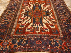Djoharian Collection Antique Caucasian Kazak Cherlabend Design Rug from Karaja