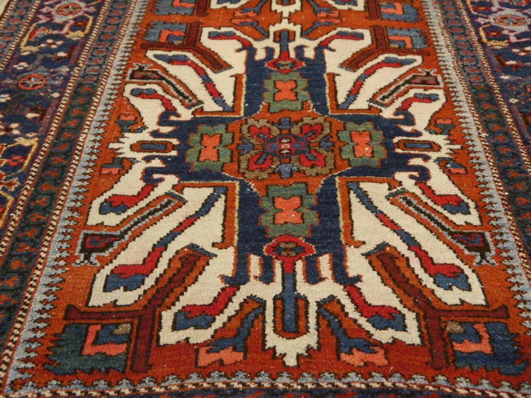 Azerbaijani Antique Caucasian Kazak Chelaberd Design Rug from Karaja Djoharian Collection For Sale
