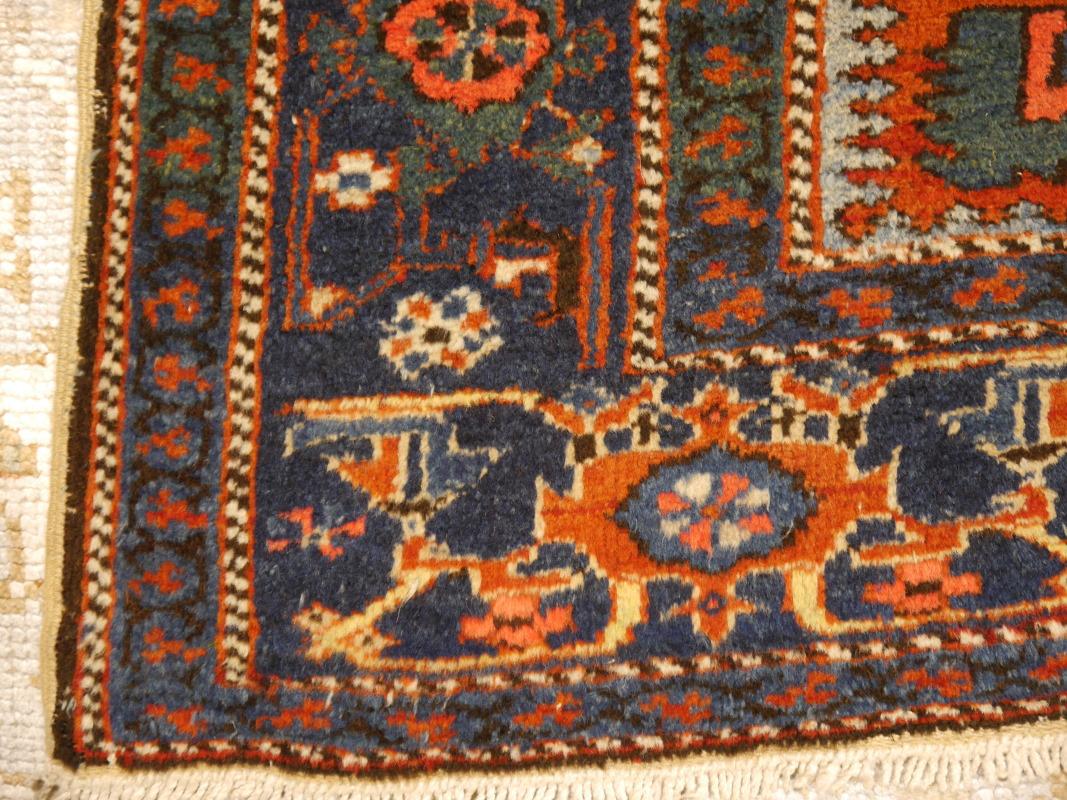 Hand-Knotted Antique Caucasian Kazak Chelaberd Design Rug from Karaja Djoharian Collection For Sale