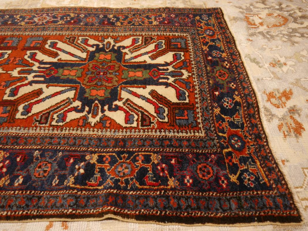 Antique Caucasian Kazak Chelaberd Design Rug from Karaja Djoharian Collection For Sale 1