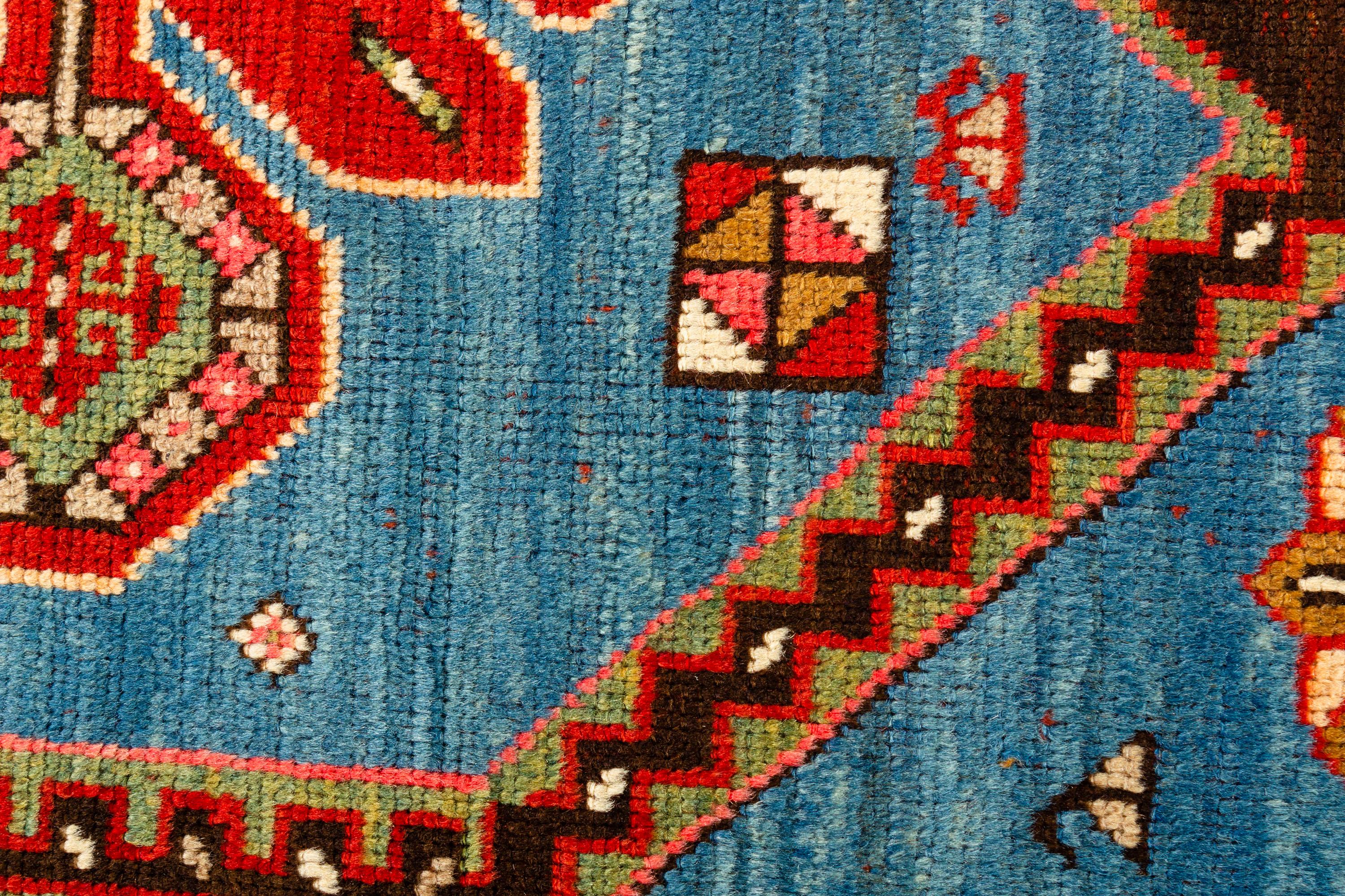 Antiguo Kazak caucásico, hacia 1880  4'4 x 7'8 en venta 4