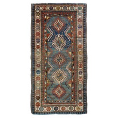 Alfombra Kazak Caucásica Antigua 3'10'' x 7'7''