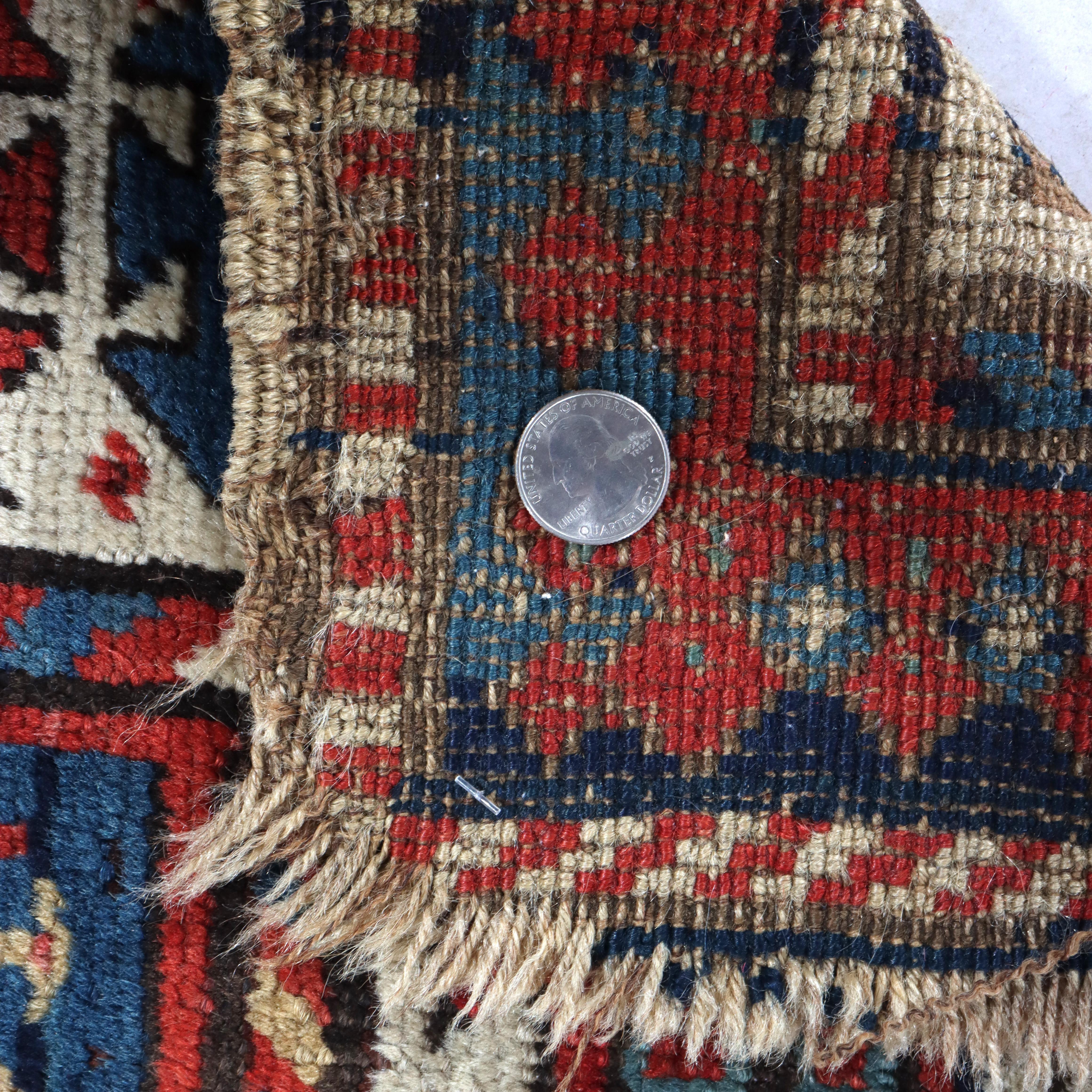 Antiker kaukasischer Kazak Langer Teppich C1900 im Angebot 8