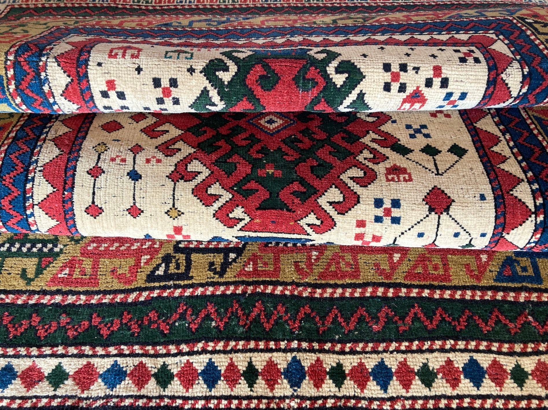 Antique Caucasian Kazak Rug 1.82m x 0.97m For Sale 8