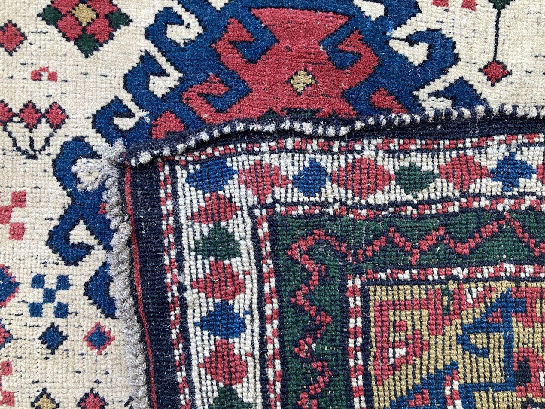 Antique Caucasian Kazak Rug 1.82m x 0.97m For Sale 10