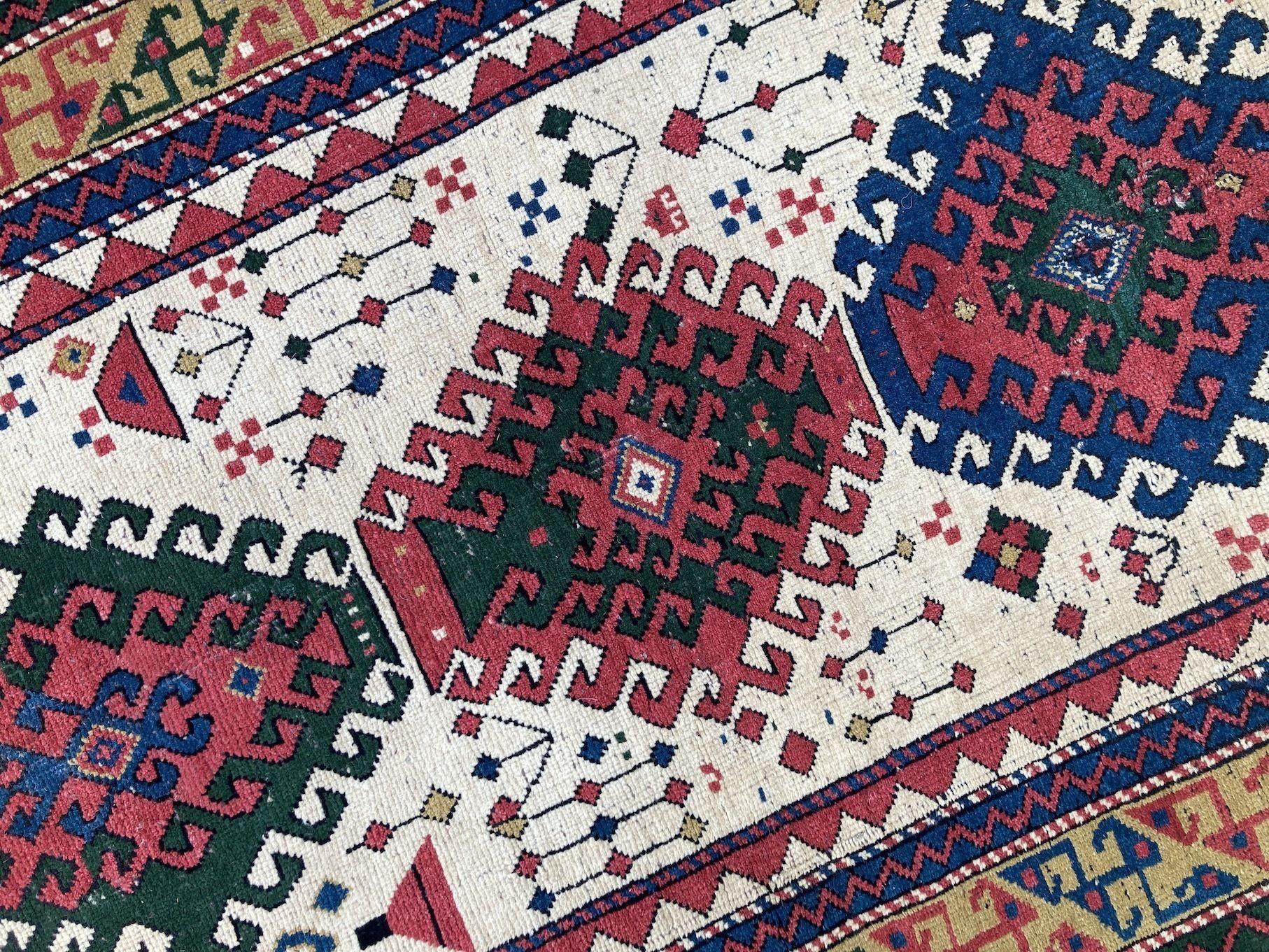 Antique Caucasian Kazak Rug 1.82m x 0.97m For Sale 3
