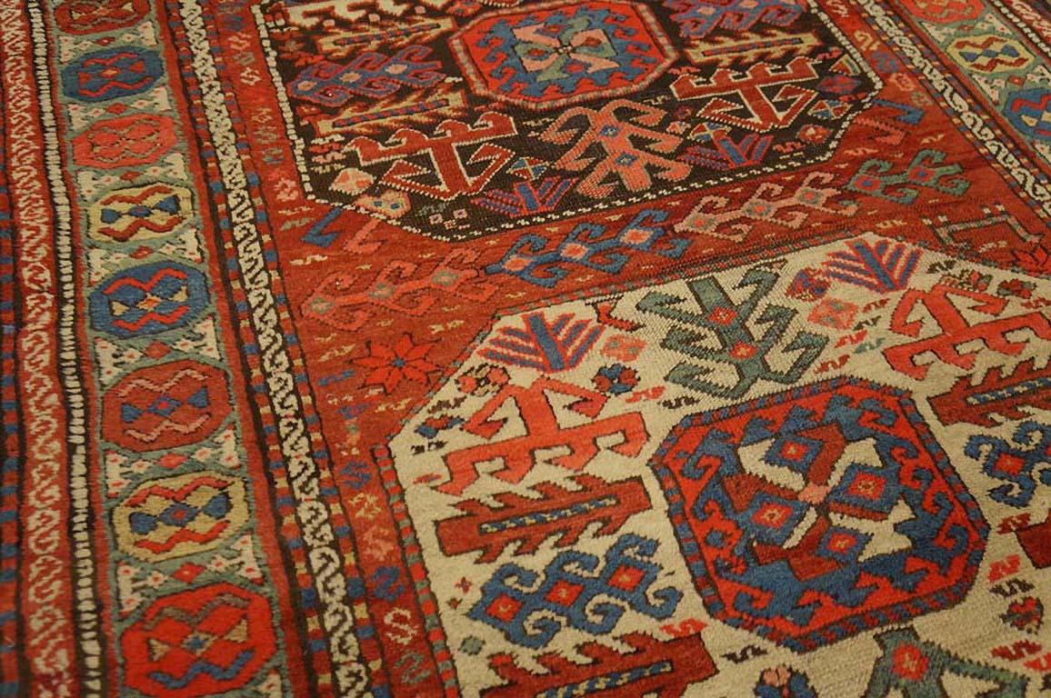 Antique Caucasian, Kazak Rug 3' 10'' x 5' 9'' In Good Condition For Sale In New York, NY