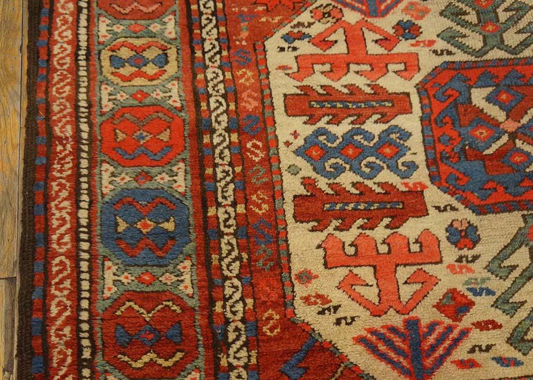 Early 20th Century Antique Caucasian, Kazak Rug 3' 10'' x 5' 9'' For Sale