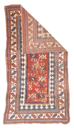 Tappeto caucasico antico Kazak 3'10" x 6'9"