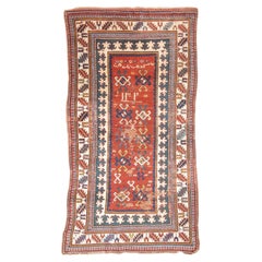 Antike kaukasische Kazak Teppich 3'10" x 6'9"