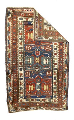 Antique Caucasian Kazak Rug 3'6" x 5’8"