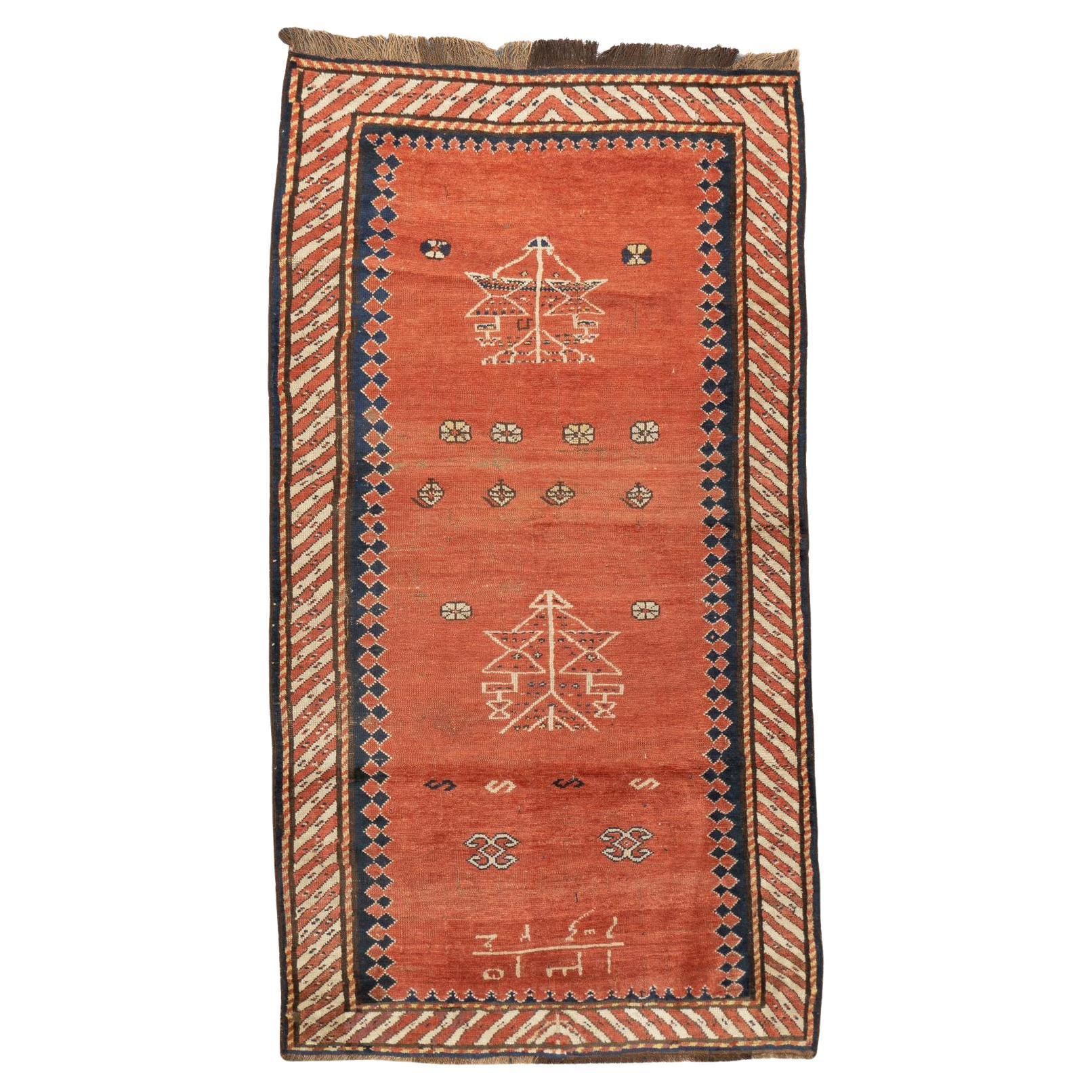 Antique Caucasian Kazak Rug 3'9'' x 6'10''