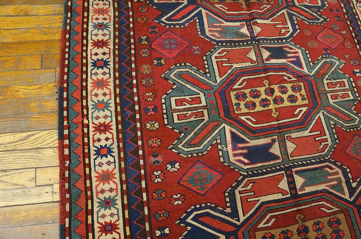 Wool Early 20th Century Caucasian - Kazak Carpet ( 4' 8'' x 9' 6'' - 142 x 289 cm ) For Sale