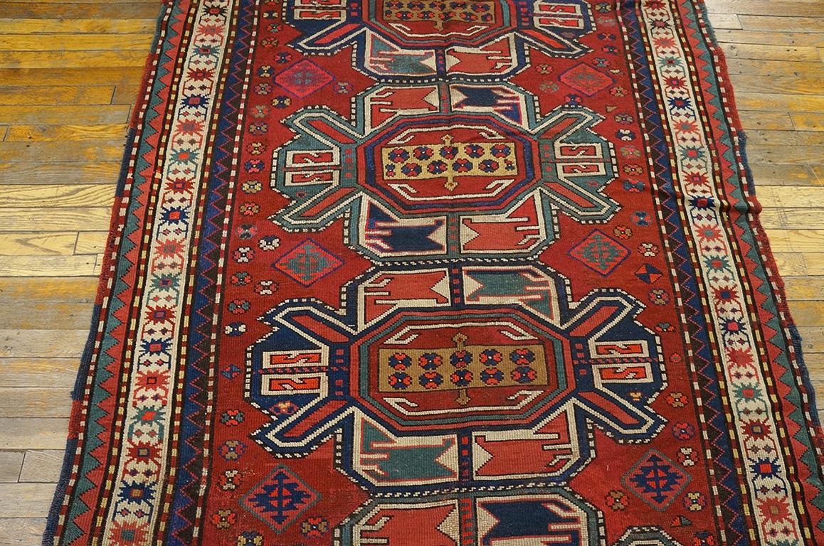 Early 20th Century Caucasian - Kazak Carpet ( 4' 8'' x 9' 6'' - 142 x 289 cm ) For Sale 2