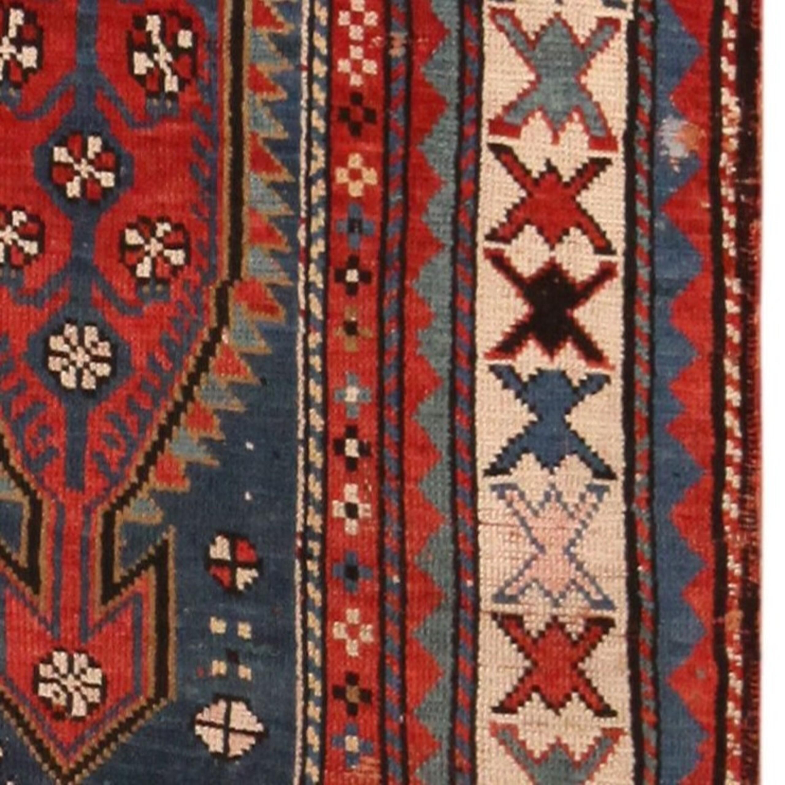 Antique Caucasian Kazak Rug. 4 ft 9 in x 10 ft 4 in  For Sale 3