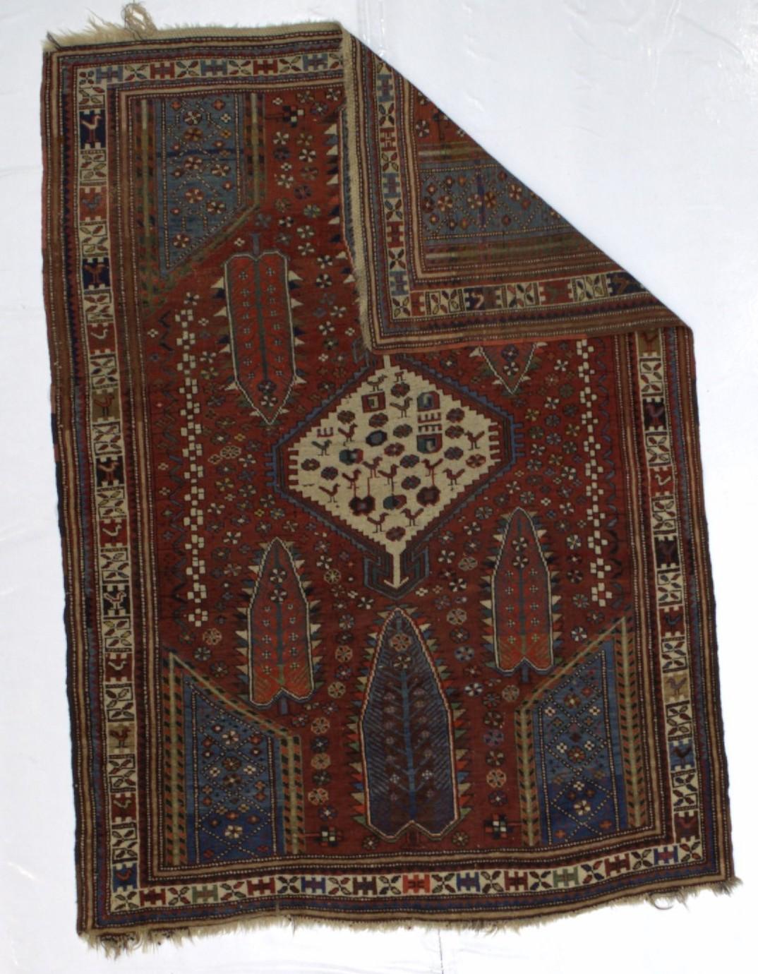 Tappeto caucasico antico Kazak 4'0