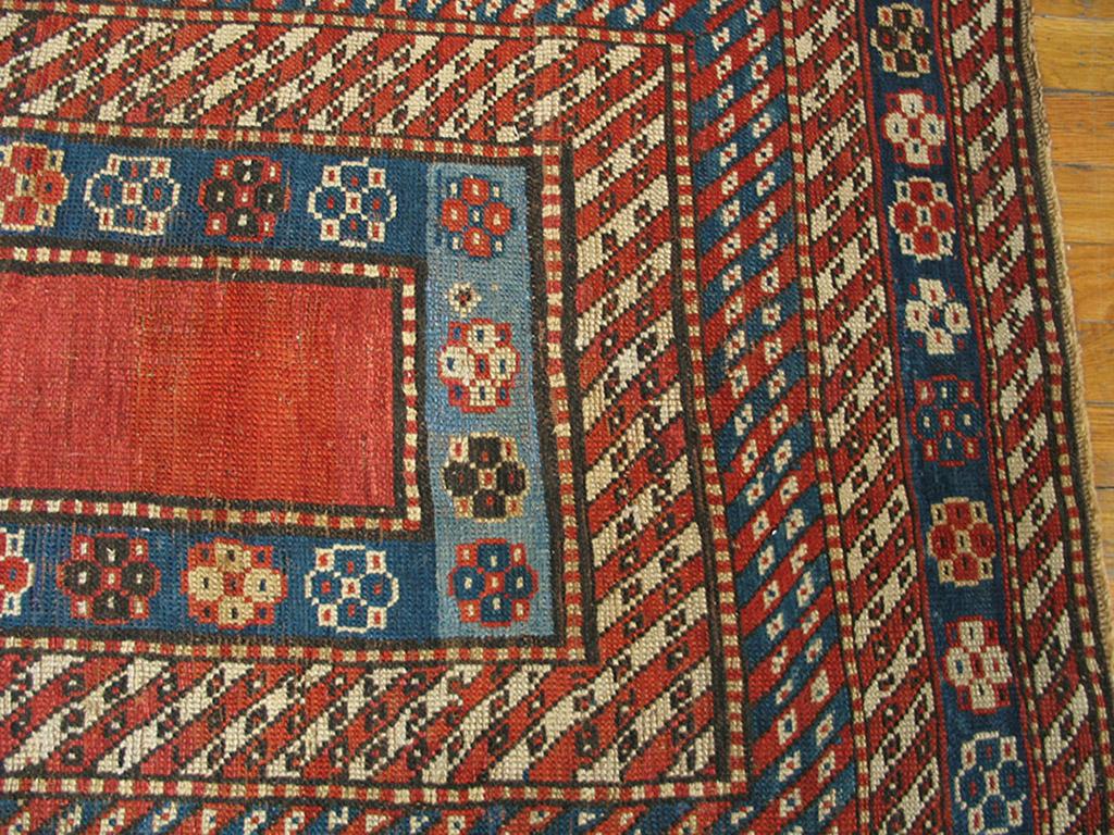 19th Century Caucasian Kazak Carpet ( 4' x 6'10