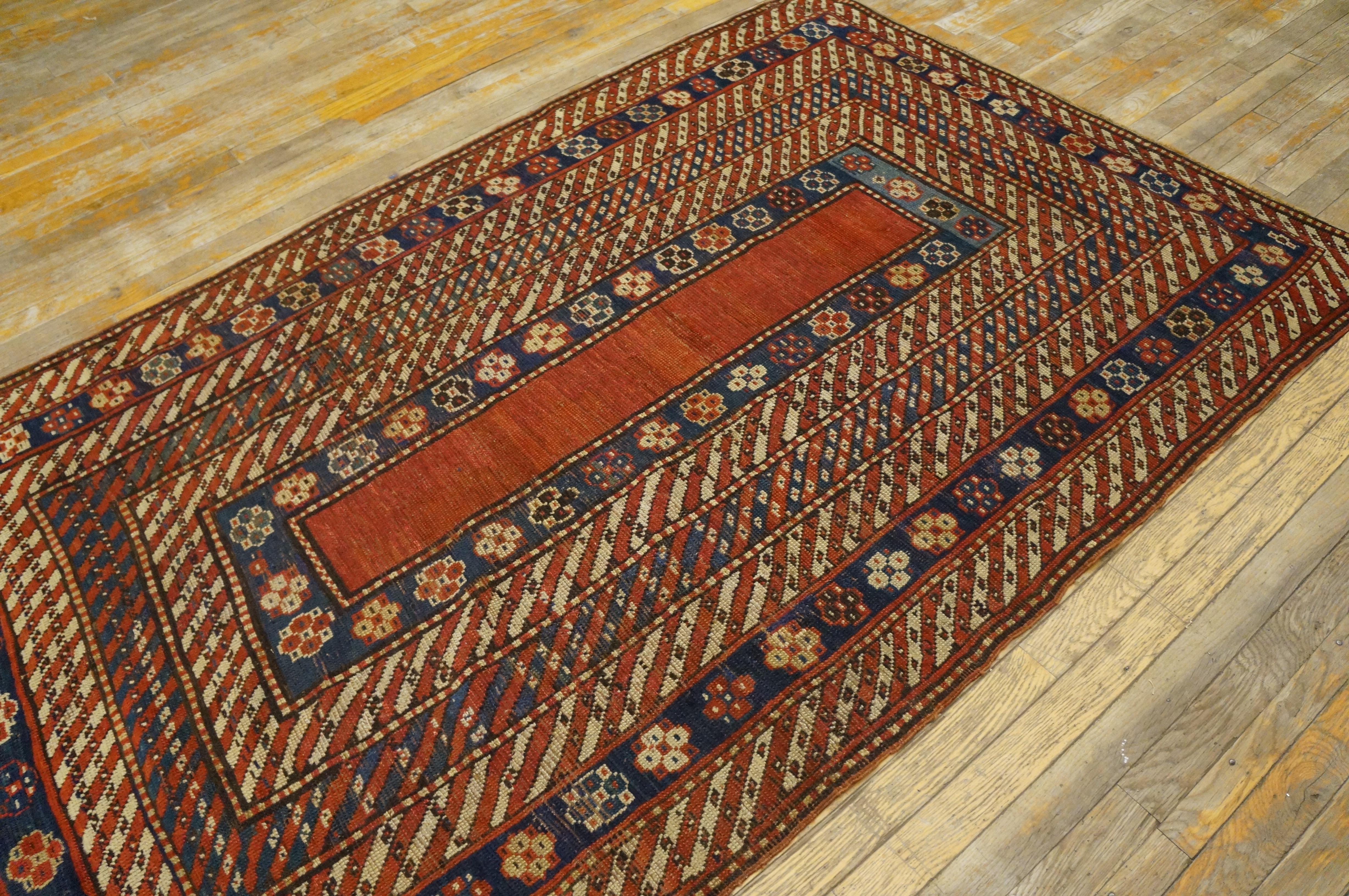 19th Century Caucasian Kazak Carpet ( 4' x 6'10