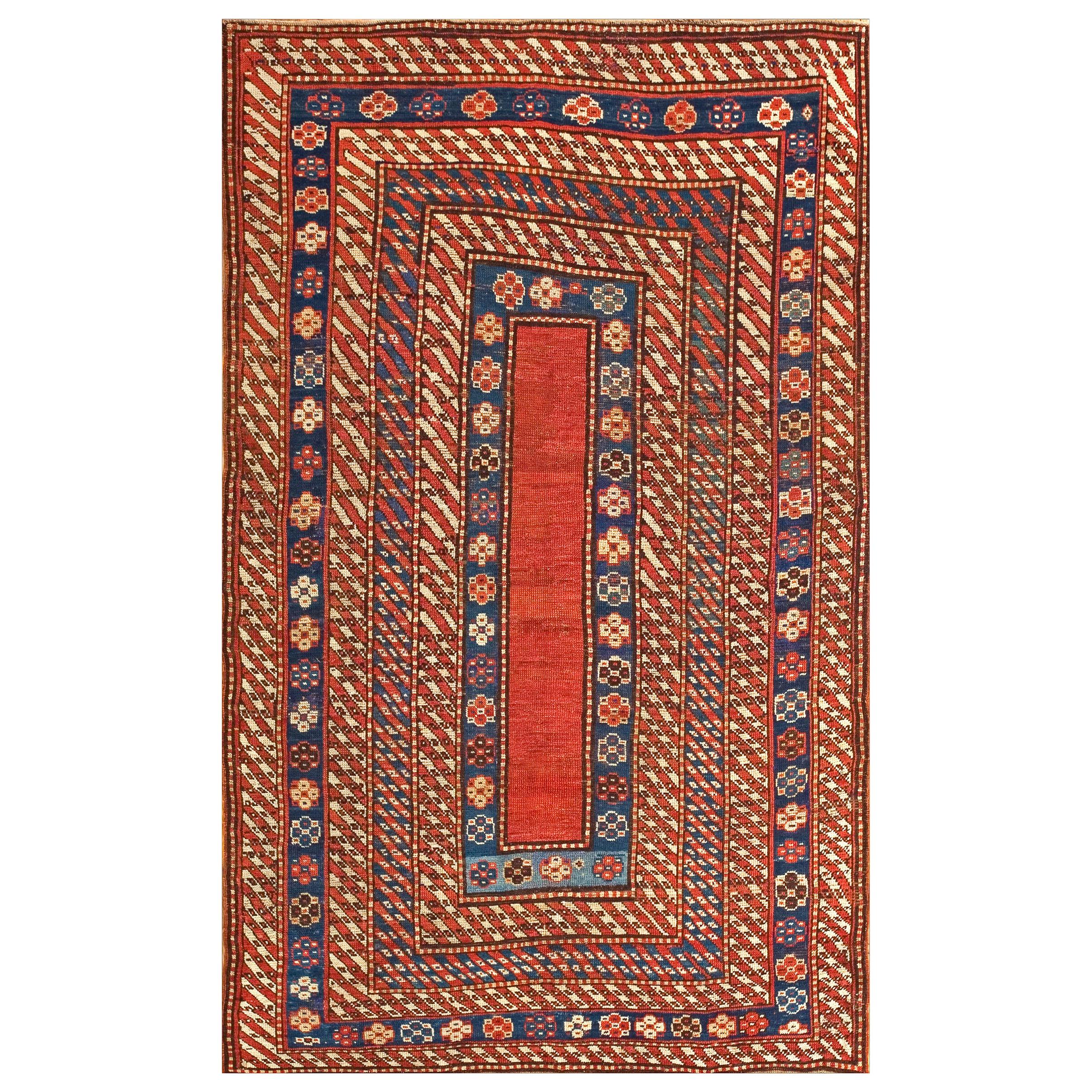 19th Century Caucasian Kazak Carpet ( 4' x 6'10" - 122 x 208 ) For Sale