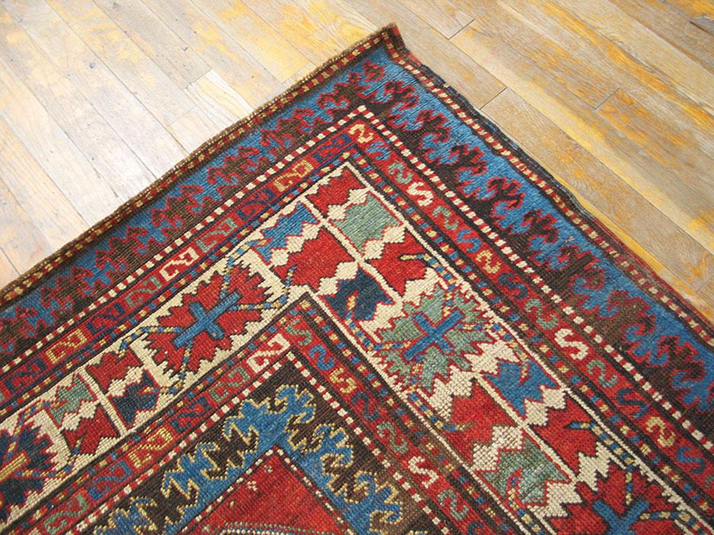 Antique Caucasian, Kazak Rug In Good Condition For Sale In New York, NY