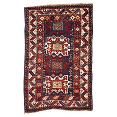 Antique Caucasian Kazak Rug 4'1" x 6’3"