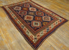 19th Century Caucasian Bordjalou Kazak Carpet ( 4'10" x 7'2" - 147 x 218 )